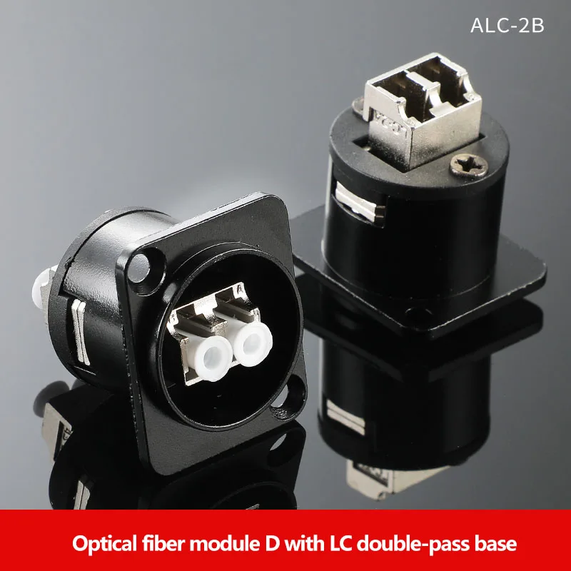 

2-Core Fiber Optic Network Cable 2LC-LC Two-Way Docking Socket D-Type 86 Panel Installation MPO Base SC Module Plugs Adapter