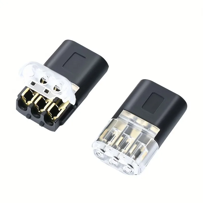 2-Pin LED Quick Connector, No Soldering No Stripping Push-In Wire Terminal for LED Light Strips