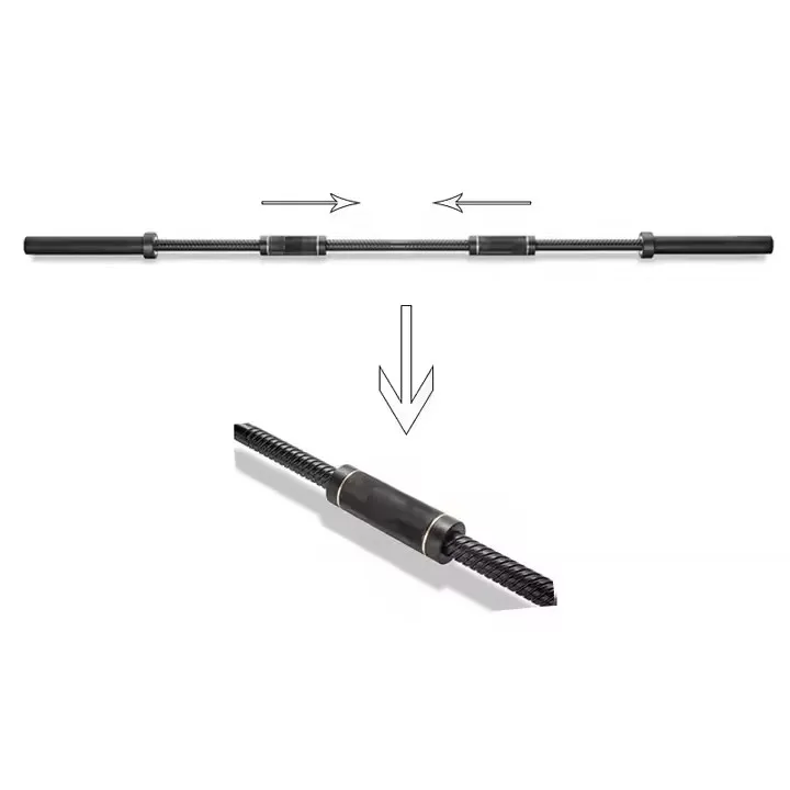 New Arrival 20KG 2.2m Portable Fitness Squeeze Barbell for Weightlifting Powerlifting Strength Training Technical Sliding