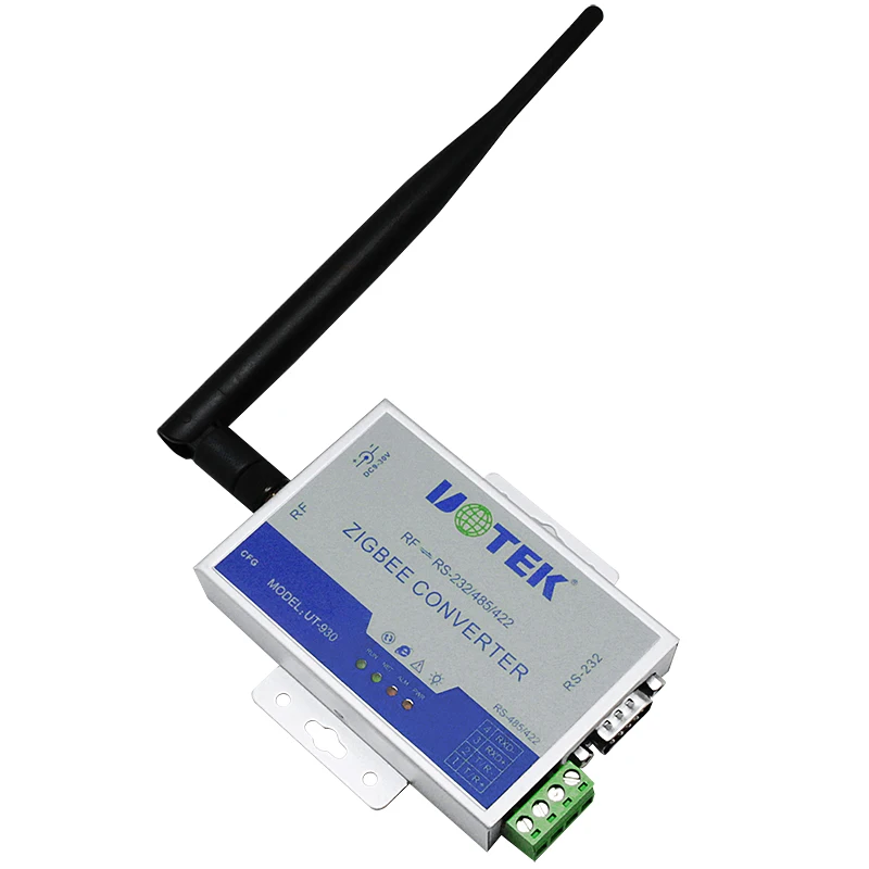 UOTEK الصناعية زيجبي 2.4G RF إلى RS-232 RS-485 RS-422 محول نقل البيانات اللاسلكية RS232 RS485 RS422 محول UT-930