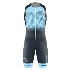 RT Summer Triathlon Race Suit Men's Sleeveless Skinsuit Swimming/Running/Cycling One-Piece Sets Road Bike Speedsuit Hot Sale