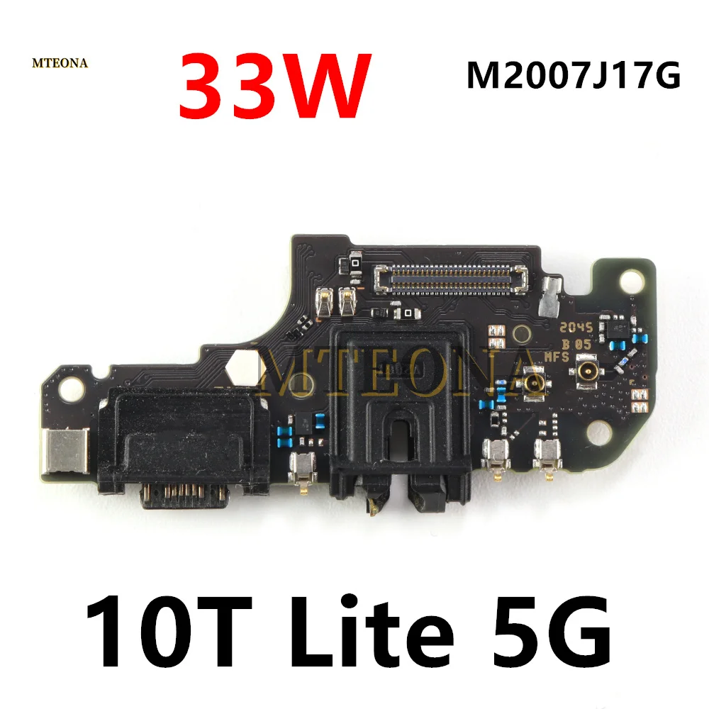 

Плата зарядного порта Type-C 33W для Xiaomi Mi 10T Lite 5G M2007J17G, USB-разъем для зарядки, сменная деталь
