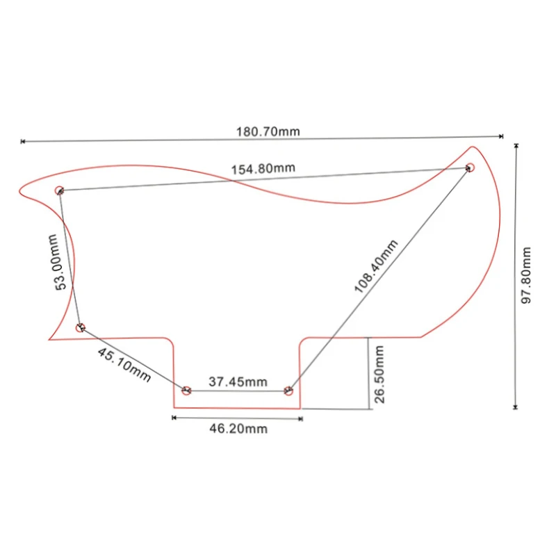 Pleroo-Custom guitarra Pickguard, Scratch Plate, várias cores, para guitarra 61 SG