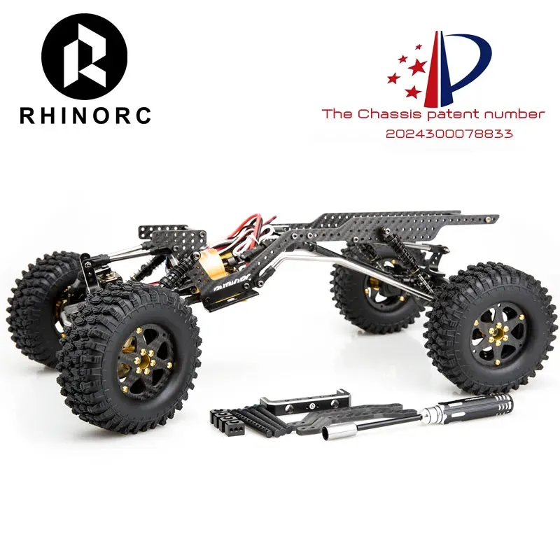 Rhino YUE LCG RC Crawler Car 1:10 RTR 80A ESC S12 Brushless Motor 45KG Servo Parts Toys  Accessories