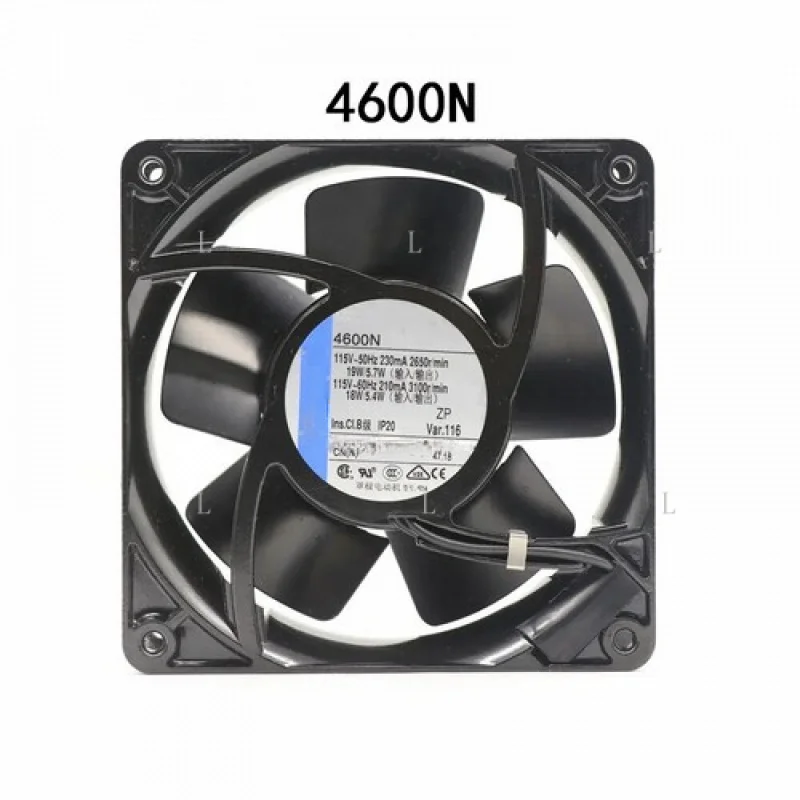 

L New sealed for Ebmpaps Axial Cooling Fan 120*120*38mm 4600N 115VAC 18W 230/210mA