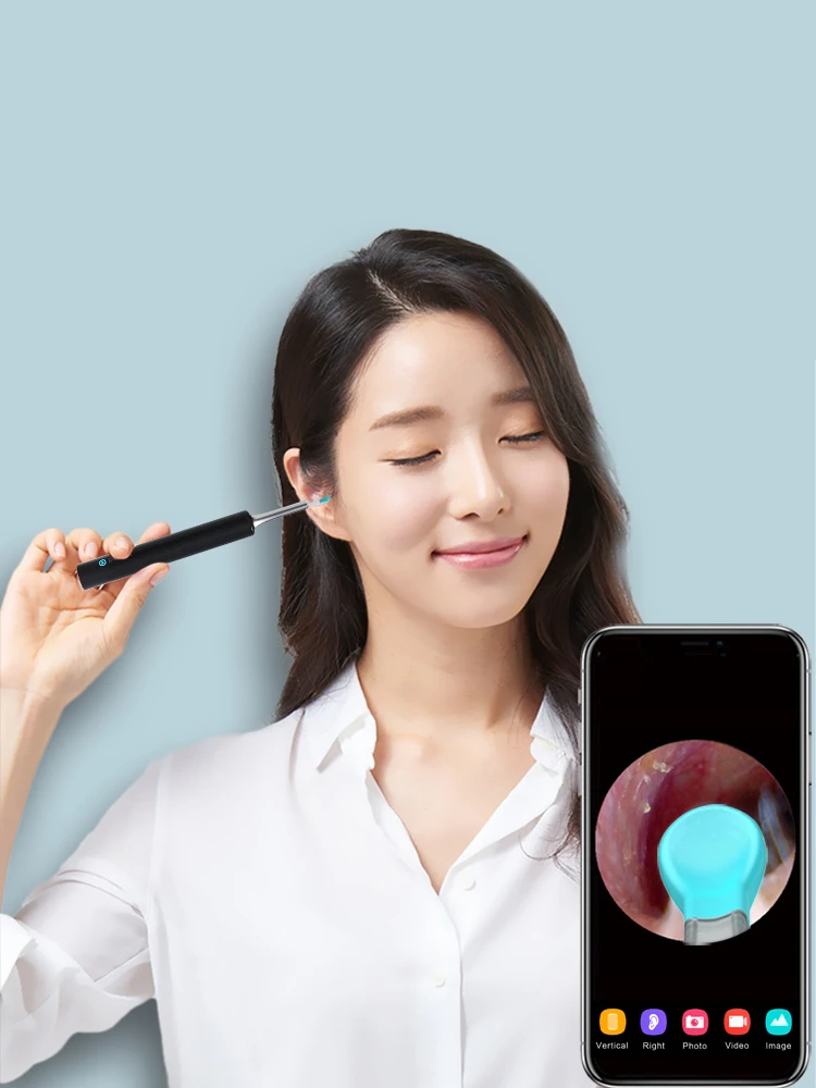 Bebird-R1 Smart Visual Ear Cleaner Sticks, Earpick de alta precisão, mini câmera otoscópio, cuidados de saúde, endoscópio, 300W, novo