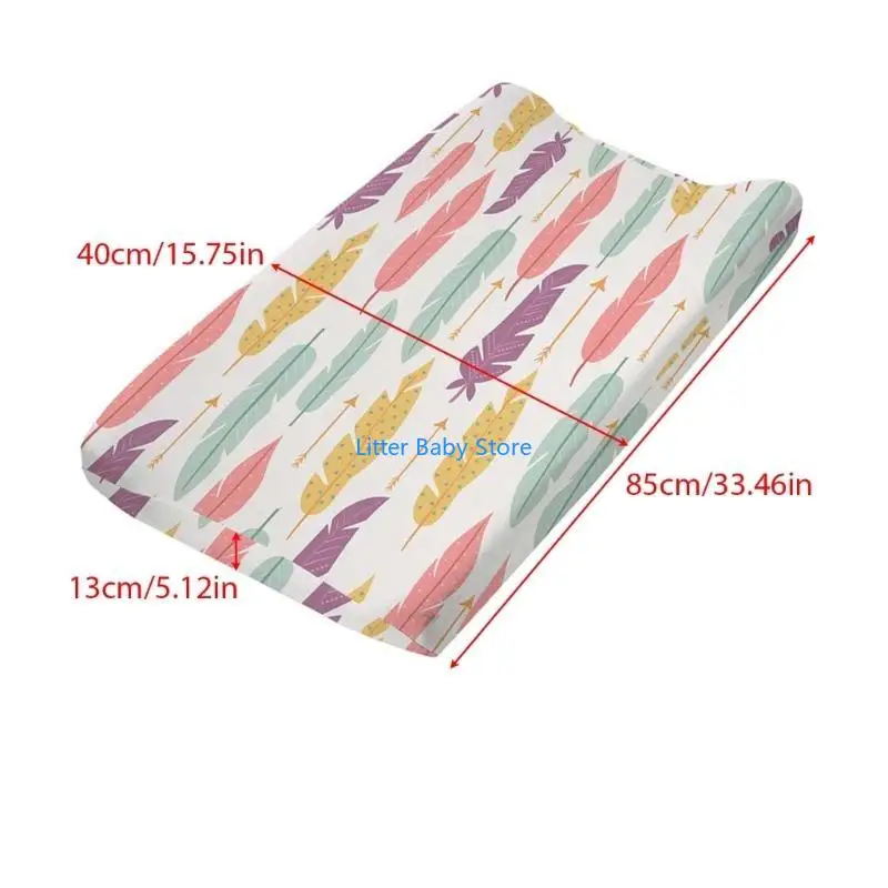 N80C تغيير الحفاضات غطاء طاولة تغيير الطباعة القابل للتمدد للأطفال من القطن #6