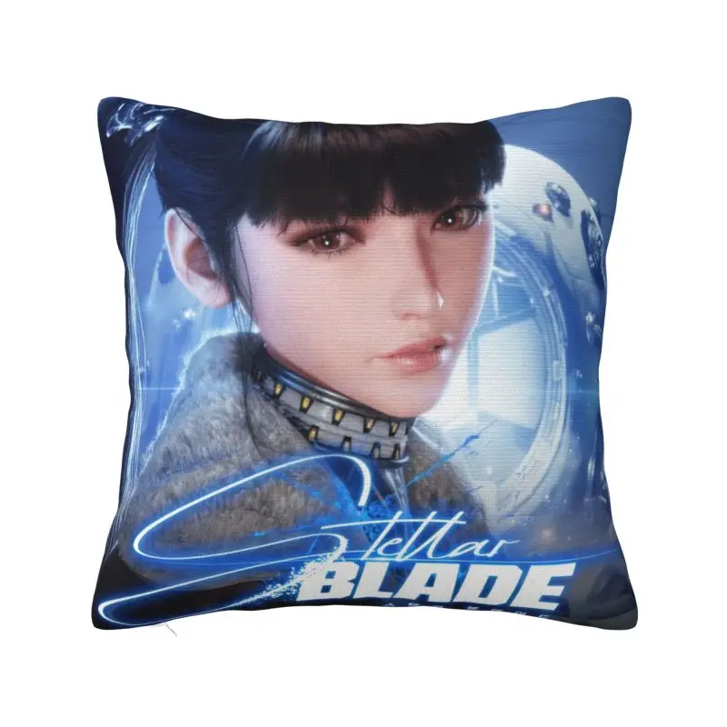 Custom Korean Action Adventure Game Stellar Blade Cartoon Pillow Case Modern Cushion Decoration Salon Square Pillowcase