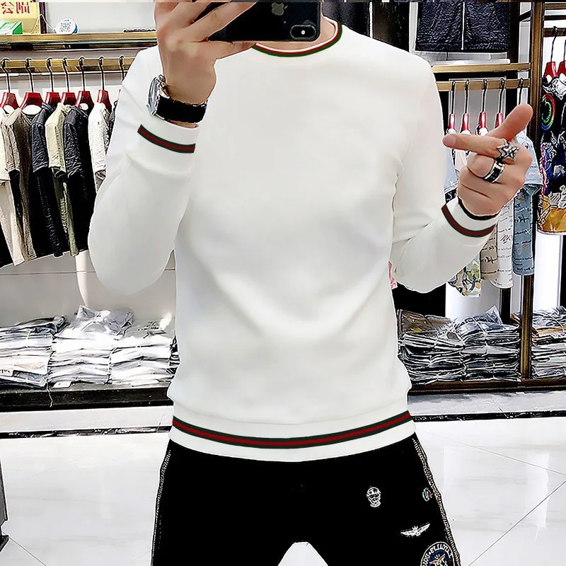 

Мужская толстовка с капюшоном Slim Fit для повседневной носки, молодежная модная верхняя одежда, осенне-зимняя новинка, из смесовой хлопковой ткани, комфортная, теплая.