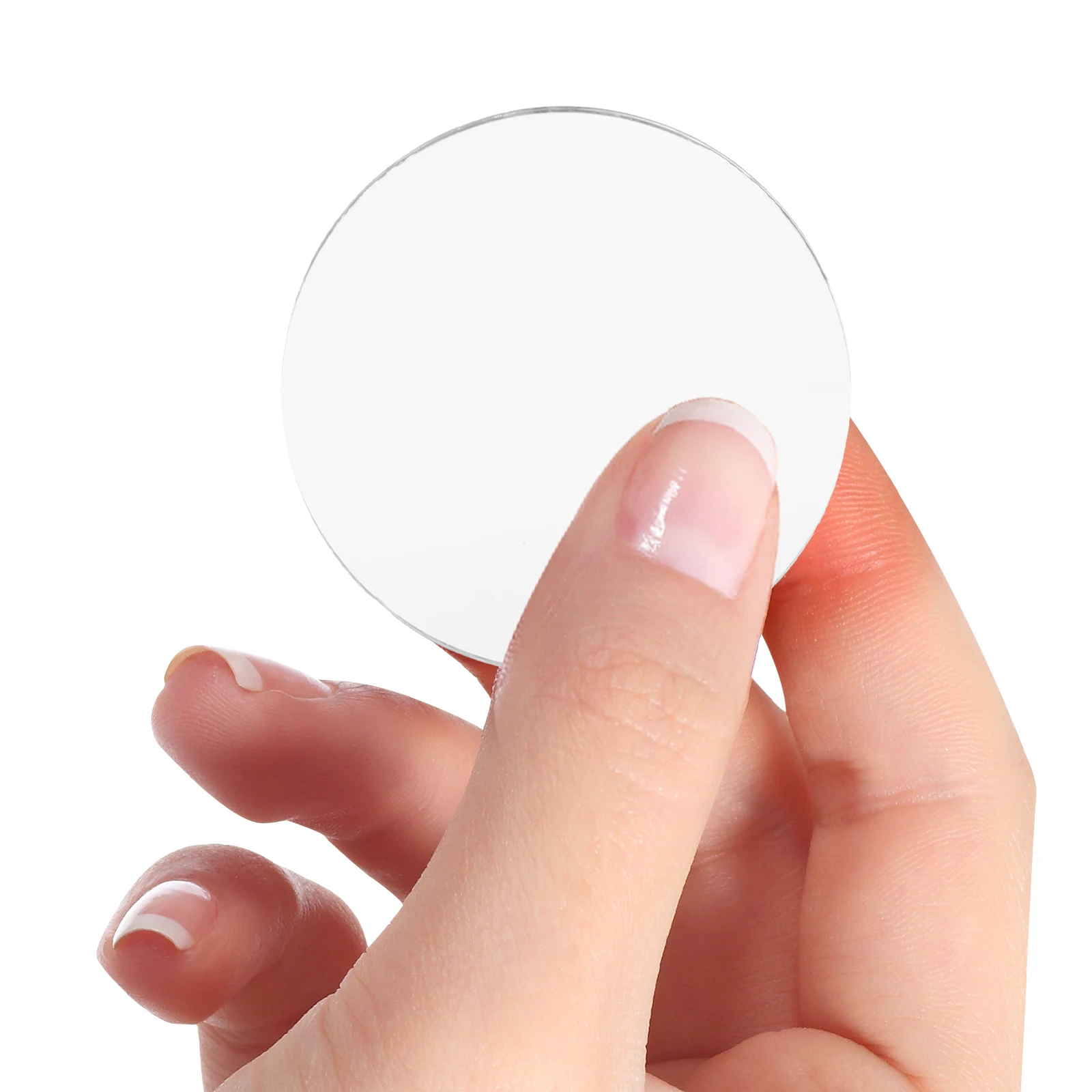 

10 Pcs Shape Mini Mirror Round Little Tiny Glass for Crafts Cosmetics DIY Compact