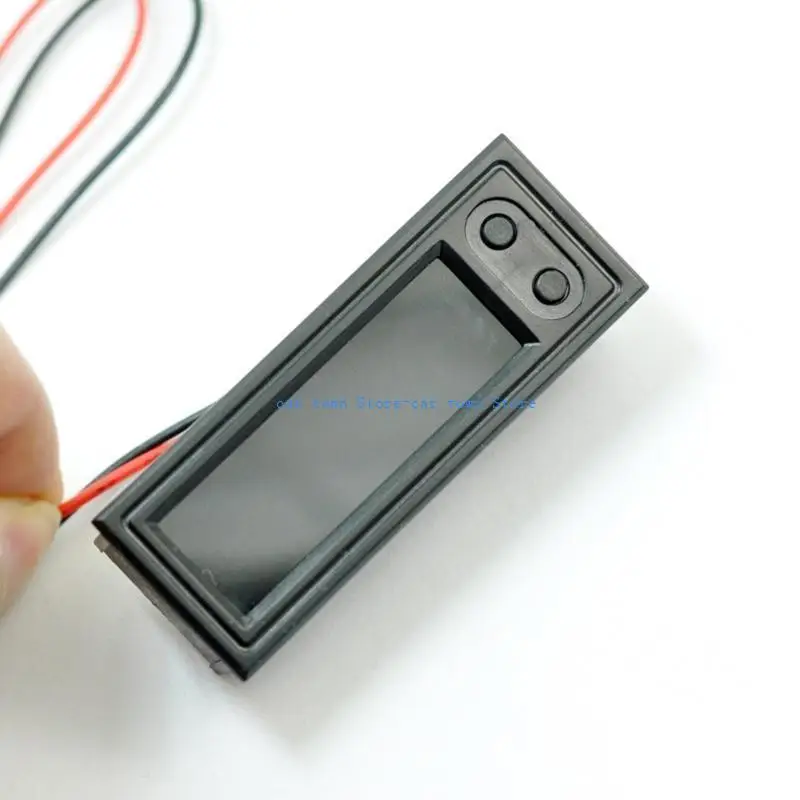 

RXJE Adjustable Car Temperature Clock 12V 3 in 1 Thermometers Voltmeter Gauge Electronic Clock LED Digital Display LCD Screen