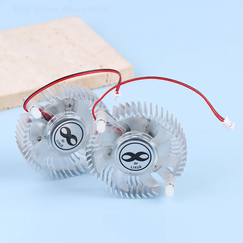 تيار مستمر 5 فولت مبادل حراري من الألومنيوم مع مروحة وحدة المعالجة المركزية الرسومات المبرد 55 مللي متر مروحة التبريد DIY بها بنفسك الكمبيوتر المحمول حالة الكمبيوتر XH2.0 واجهة المشجعين