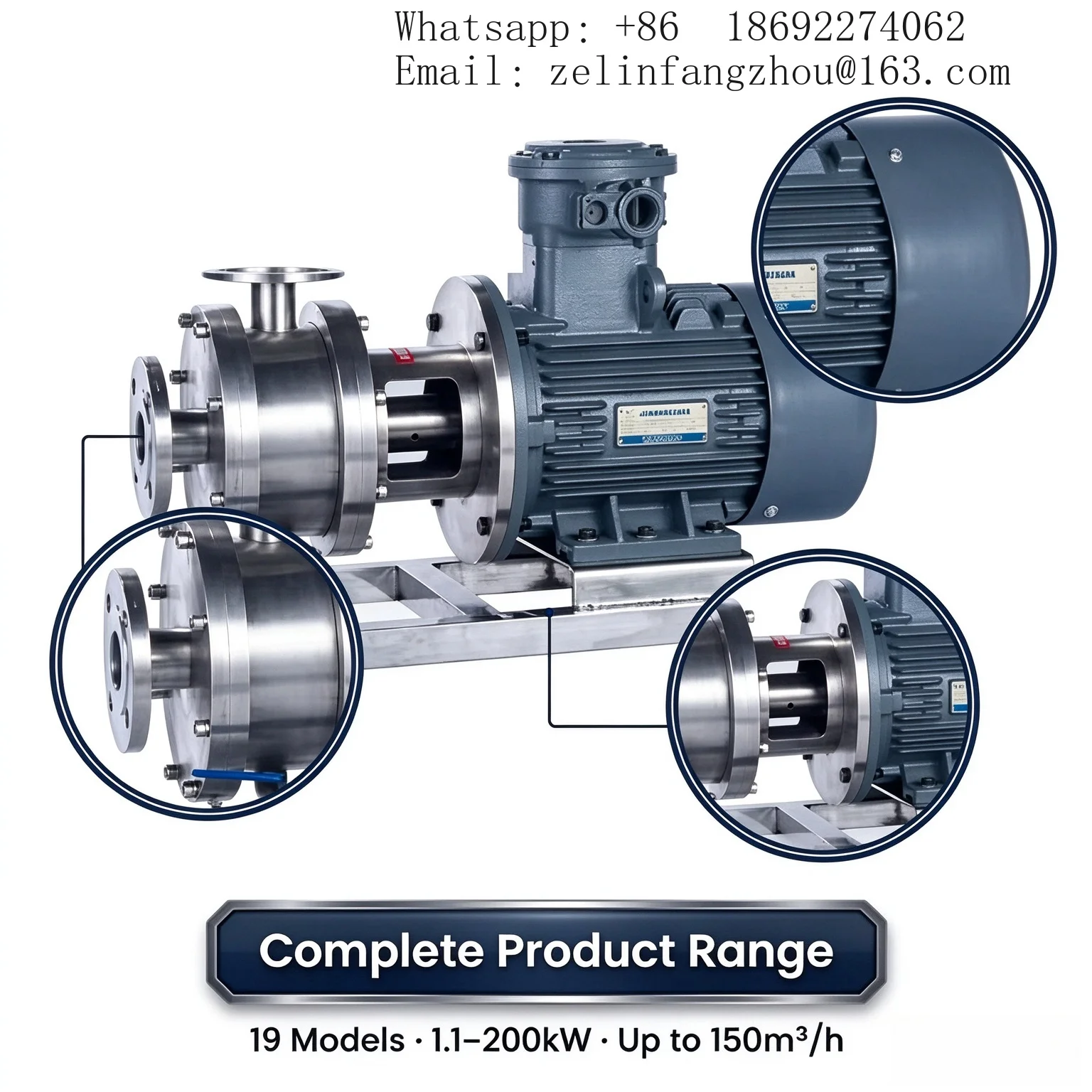 Sanitary SS316L 3 Stage Inline High Shear Emulsifying Homogenizing Pump Mixer High Pressure Aromatherapy Diffuser Pro
