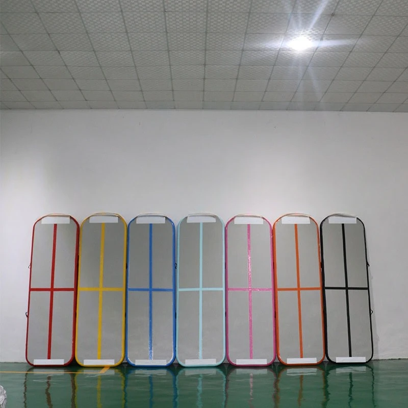 Inflatable Air Track Gymnastics Tumbling Mat Custom Color Size  Drop Stitch for Home Gym Training Cheerleading Yoga Wholesale view 3