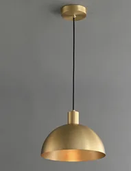 Nordic Minimalist Restaurant Pendant Lights All Copper Chandelier Luxurious Indoor Gold Luxury Home Decor Coppery Pendant Lamp