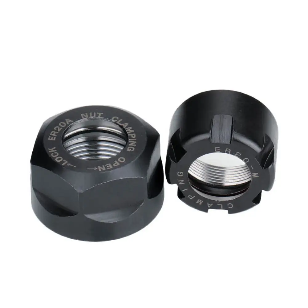 CNC Router Spindle ER Nut For Spring Chuck ER8 ER11 ER16 ER20 ER25 ER32 ER40 A M UM Series Precision Locking Hardware