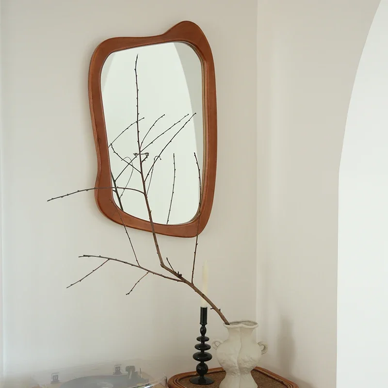 Household Retro Mirror Art Makeup Mirror Irregular Shaped Living Room Decoration Mirrors Dekoracyjne Lustra Home Decoration