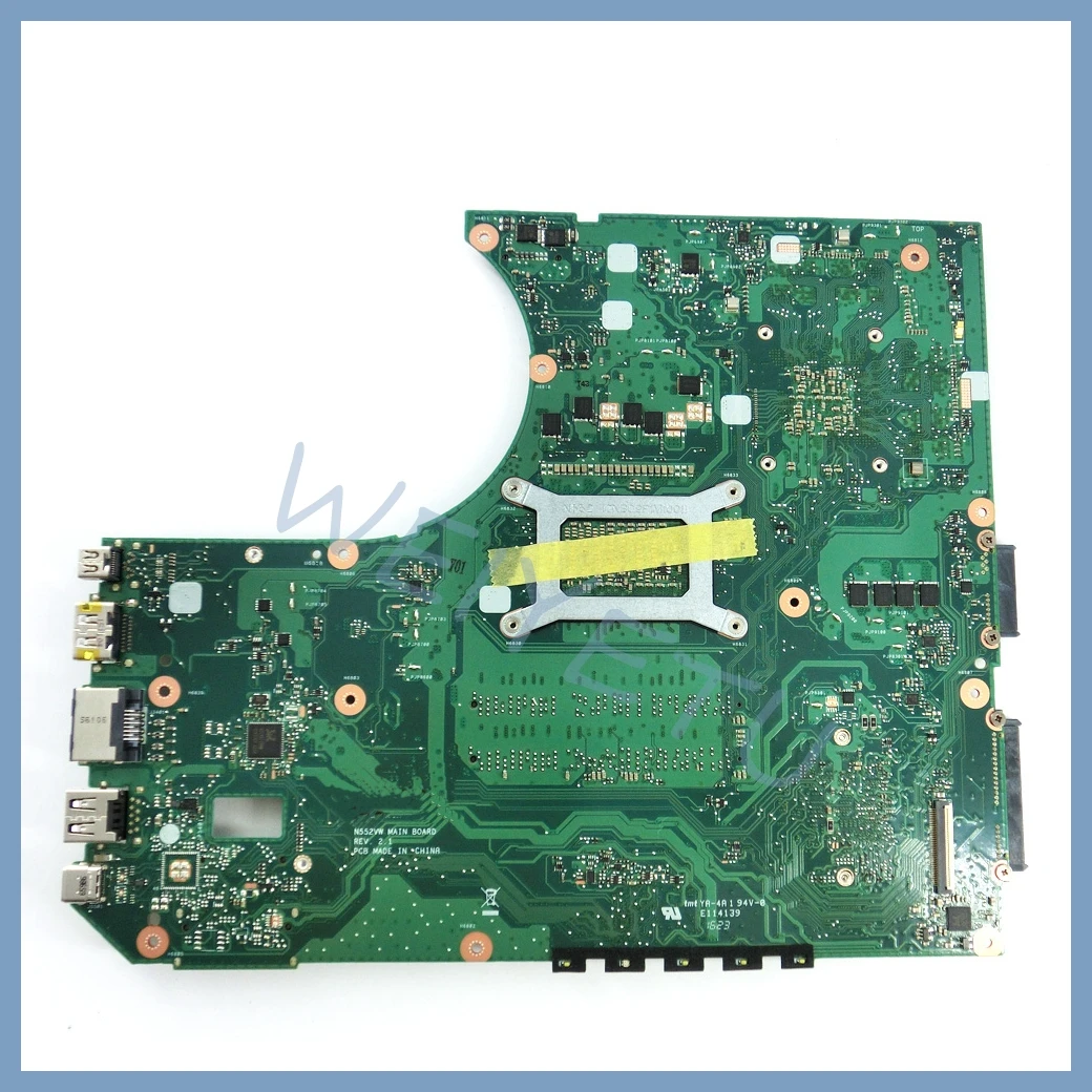 Placa base para portátil N552VX, placa base para portátil ASUS N552 N552V N552VW N552VX con CPU i5 i7-6.ª generación GTX950M/GTX960M GPU