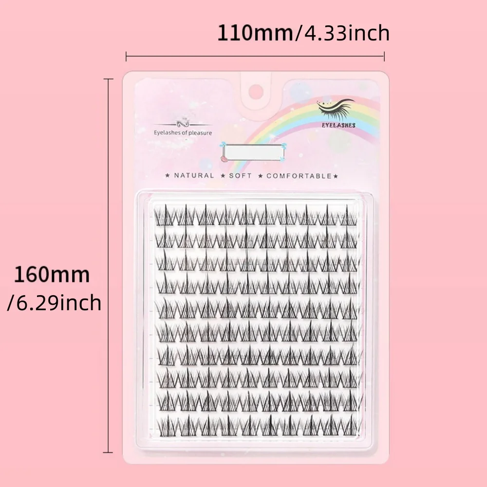 Faux cils à 10 rangées : oreille de blé épaisse naturelle, 10-13 mm, neufs, doux, étendus, pour dattes quotidiennes, maquillage professionnel, été