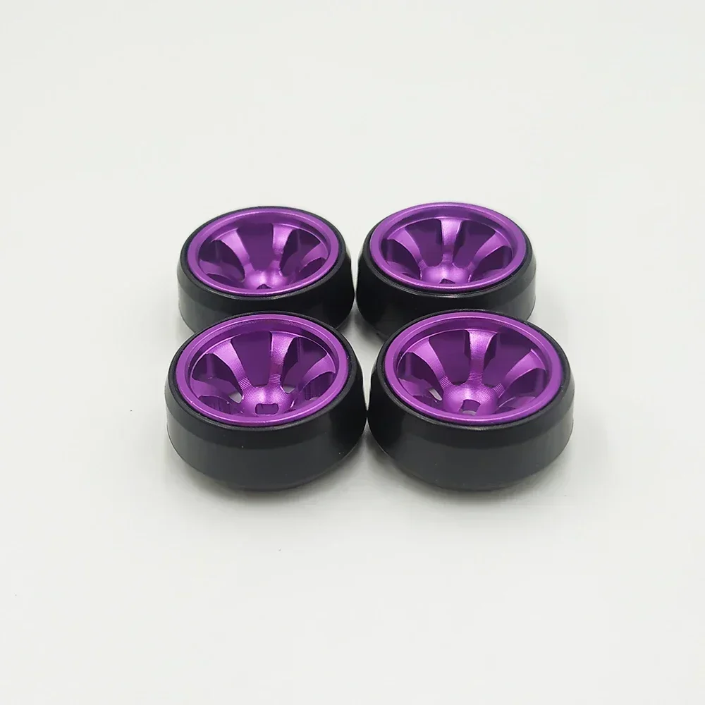 

4PCS Metal Wheel Hub Drift Tire for Rc 1:28 Wltoys K989 K969 Mini-Q Mini-Z HGD1 DRZ XRX