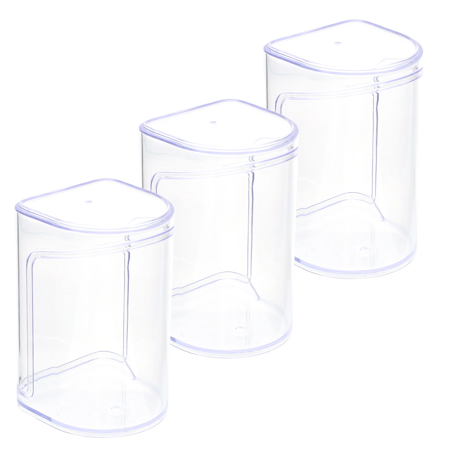 3pcs Display Case Clear ABS Material for Figures Organizer Toy Mini Storage Box High Transparency Protect Collections