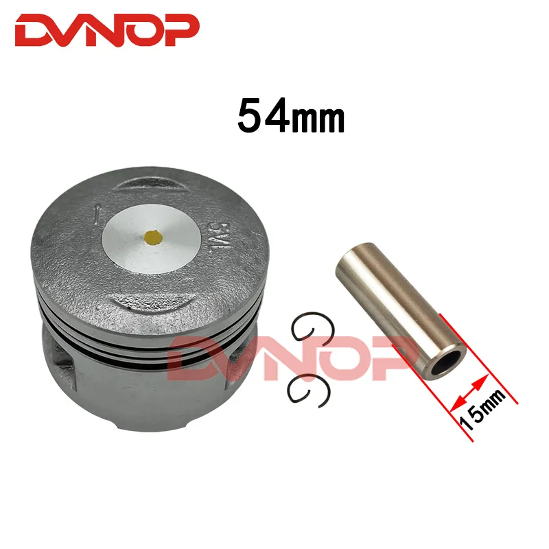 Motorcycle 54mm Piston 15mm Pin Ring  Set For Yamaha YBR125 YBR 125 TTR125 YB125Z XTZ125 125cc Egine Spare Parts