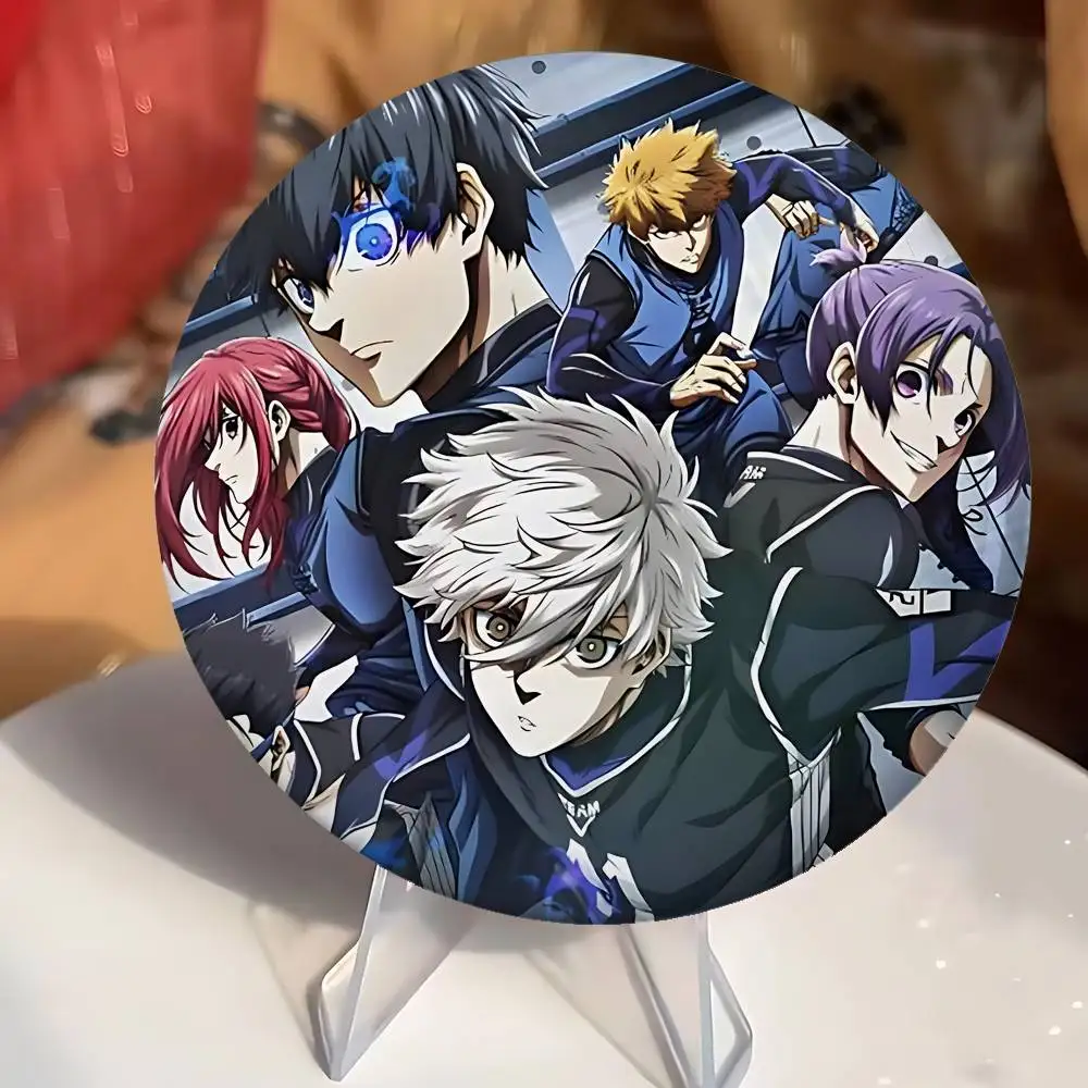 أنيمي الأزرق قفل شارات الإبداعية صفيح زر دبابيس بروش الإبداعية يقتبس شارة الملابس على ظهره مجوهرات هدية للأطفال الأصدقاء #6