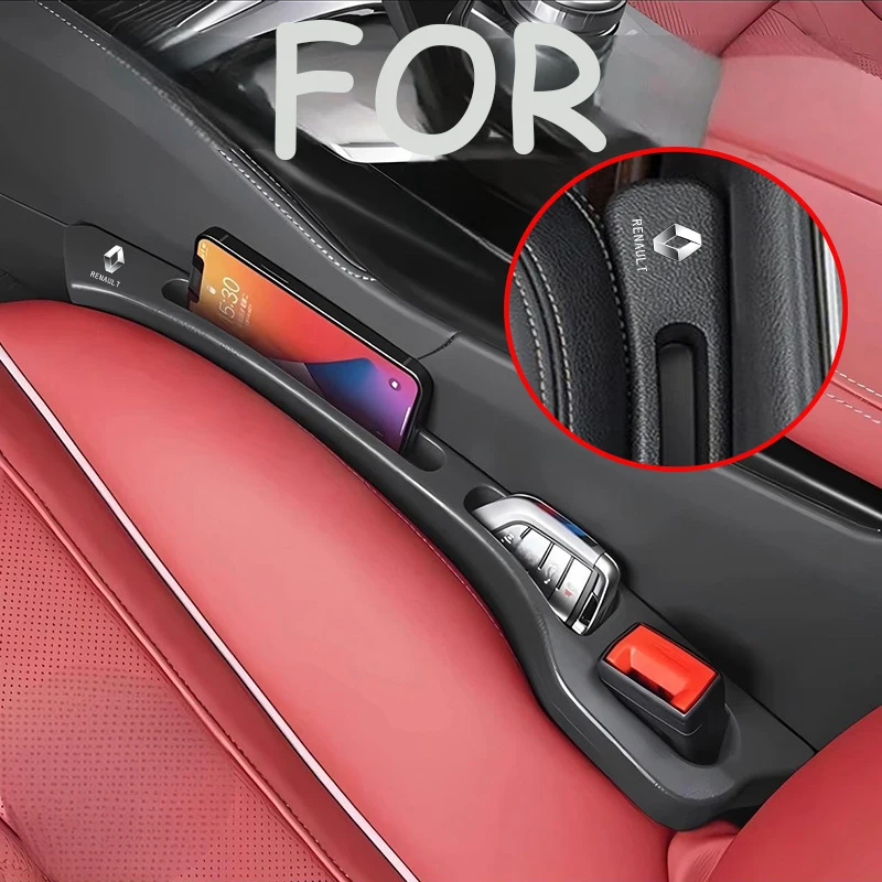 

2pcs Car Seat Gap Filler Strips Car Storage Organizer bag box for Renault Sandero Clio Duster Captur Symbioz Rafale Kadjar Logan