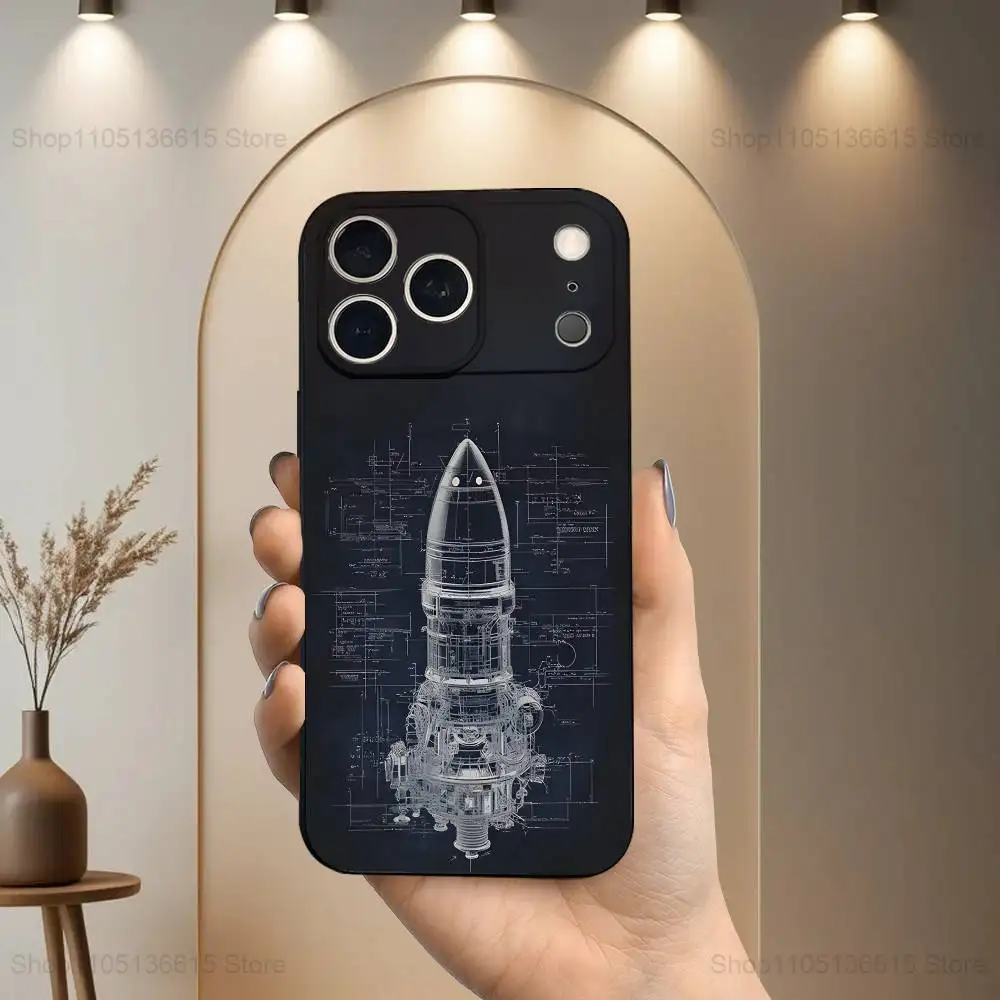 Чехол для телефона Blueprints Planes Aircraft для iPhone 17,16,15,14,13,12,11 Plus, Pro Max, XS, XR, SE, Mini,8,7, мягкий силиконовый черный чехол