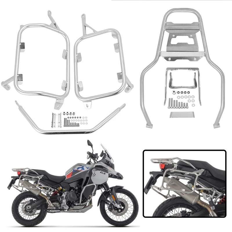 

Для BMW F900GS F 900 GS F900 GS 2024 2025 Багажник для мотоцикла, хвостовой ящик, седельная сумка, кофры, боковая стойка, аксессуары для багажа