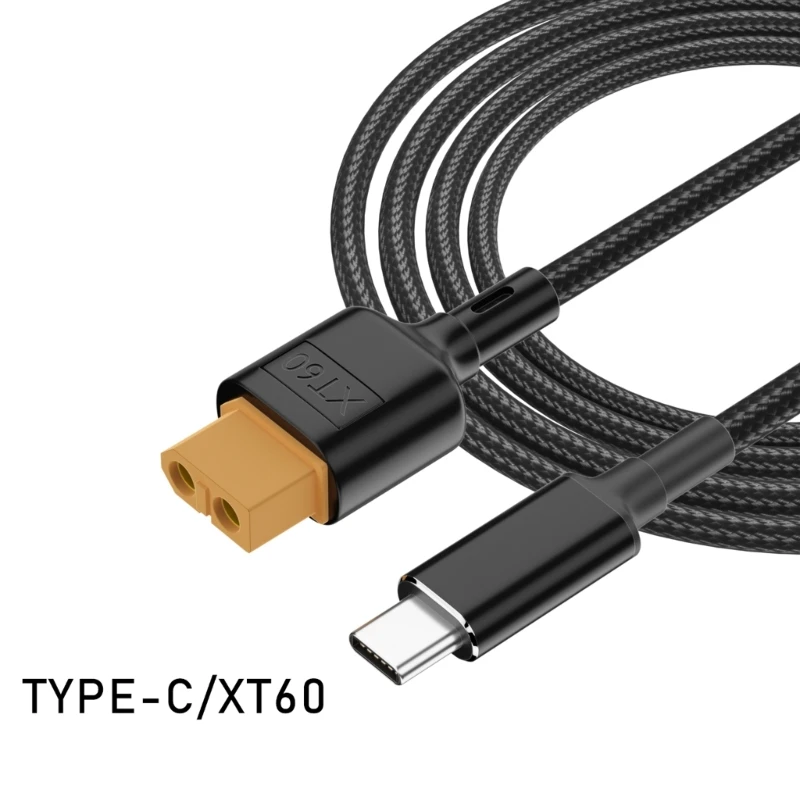 Safely and Efficiently Type C to XT60 Charging Cable XT60 Charging Adapter Cable XT60 Charging Accessories 0.5m/1m