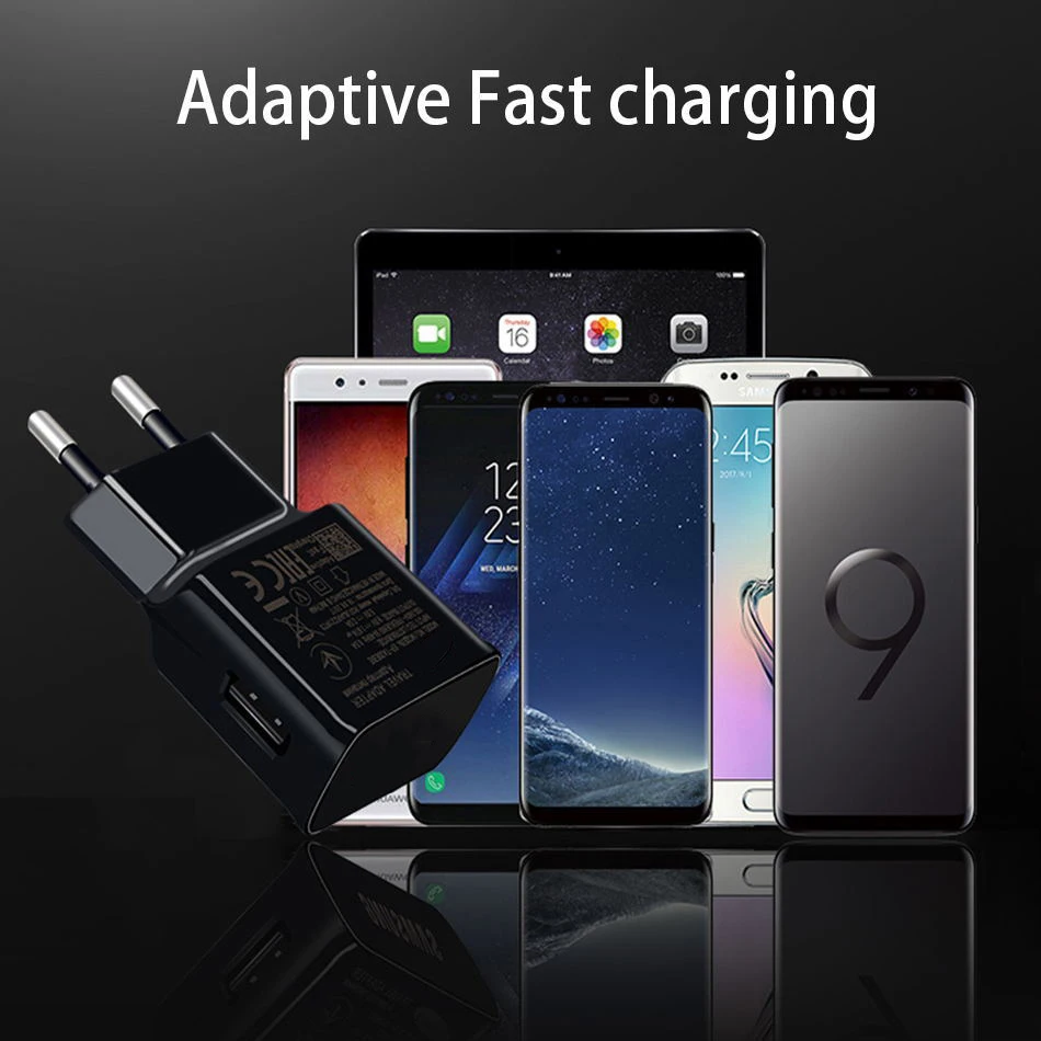 2A Fast Charging Travel Adapte For Samsung S10 S9 S8 Plus Wall Fast charger Type C Cable For Huawei 20 Xiaomi Redmi Phone