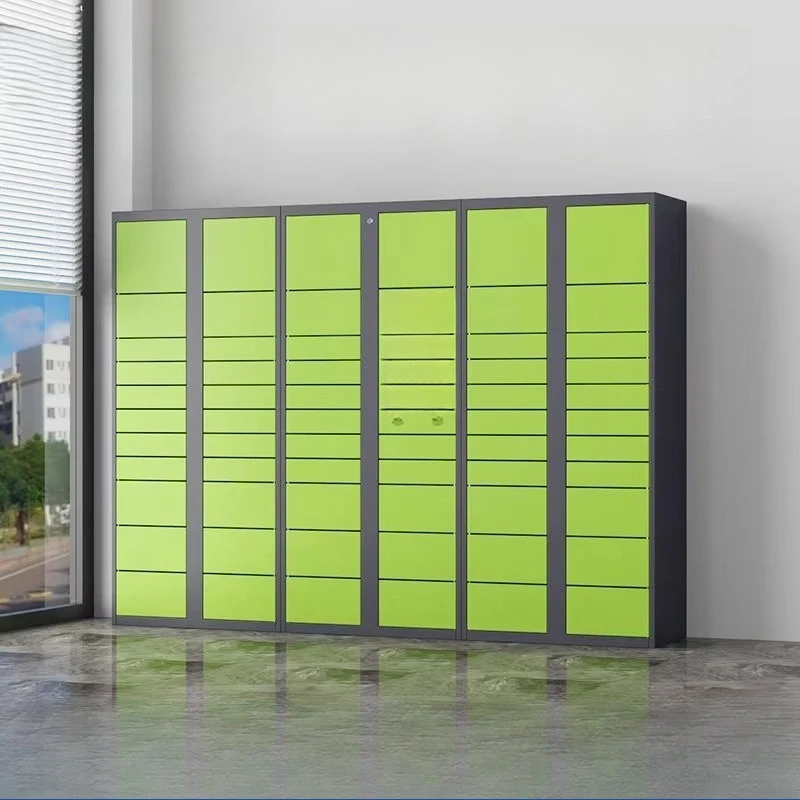 Suitable for 61-door outdoor electronic lock cabinets in gyms, rust-proof metal-wrapped express cabinets
