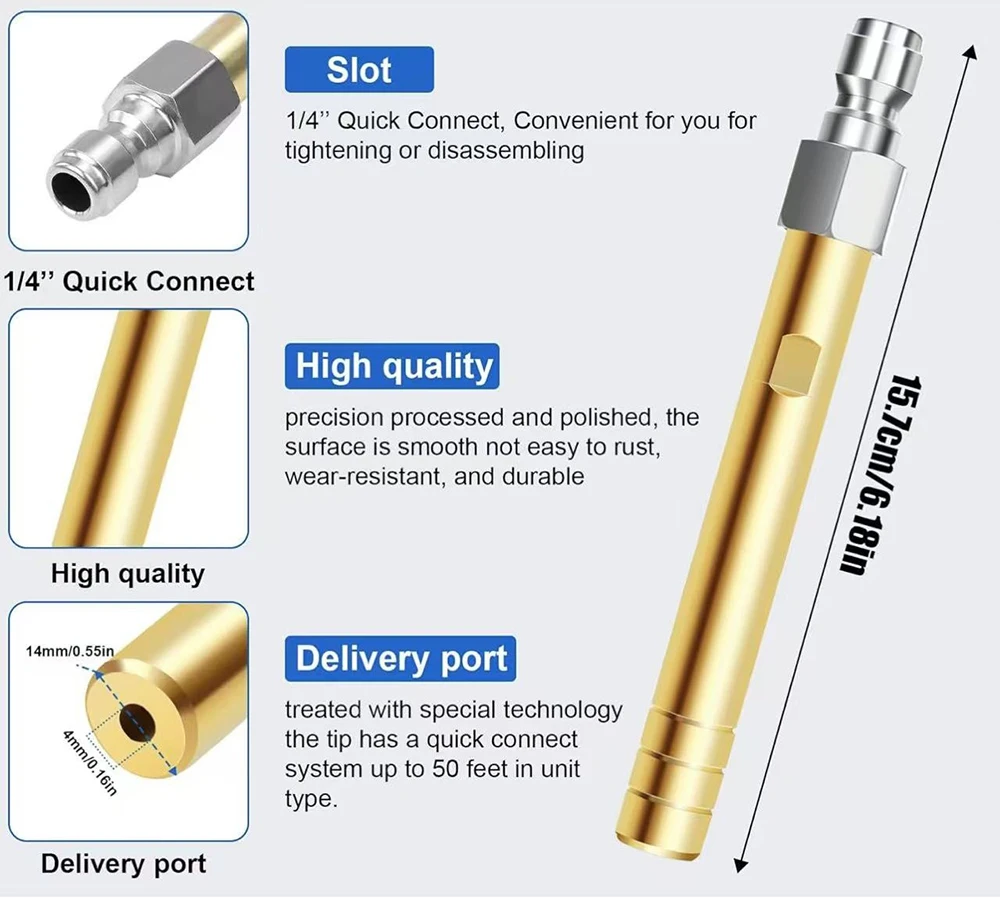 Long Distance Chemical Spray Nozzle for Pressure Washer1/4