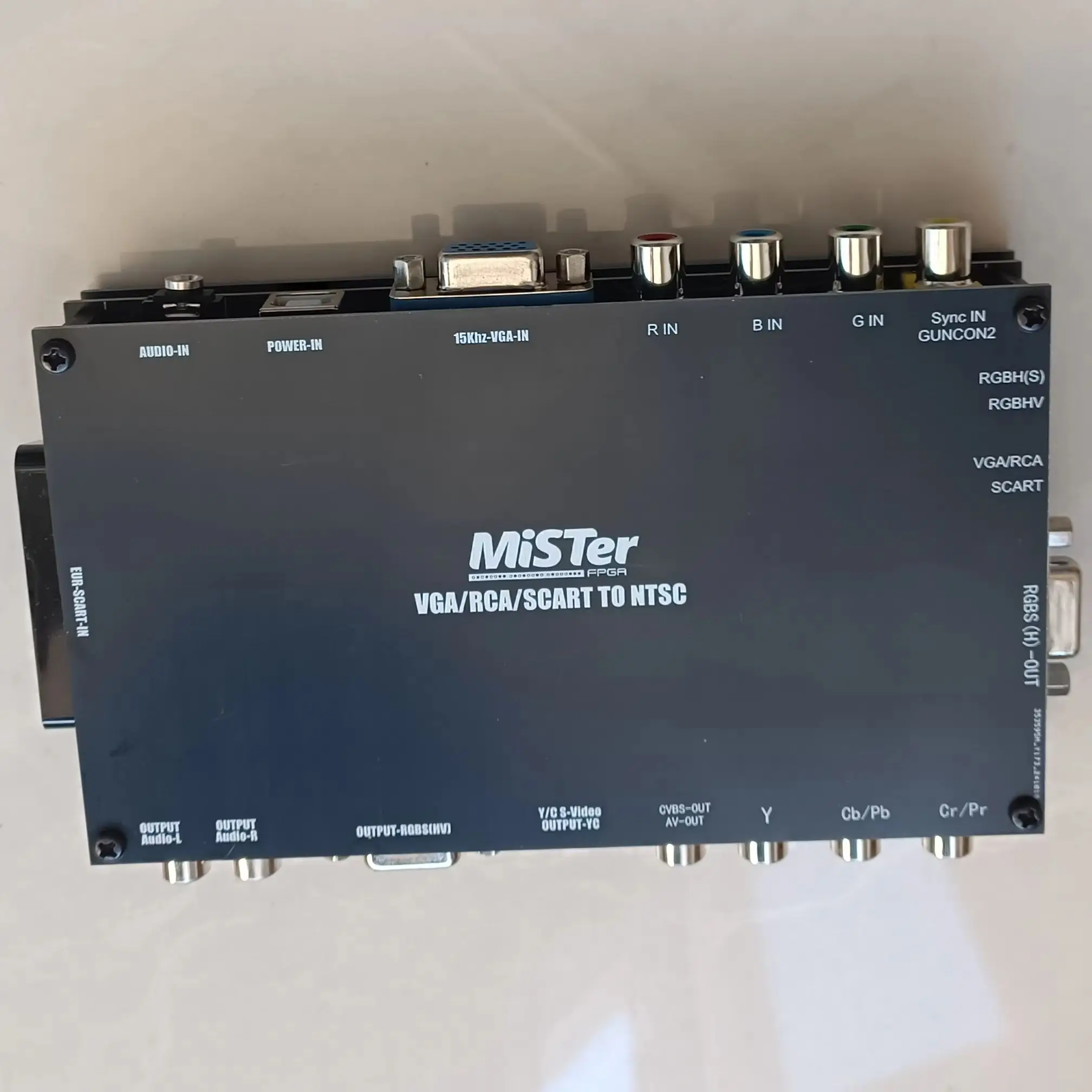 Компьютер с низким разрешением VGA MiSTer RGBS RGBHV, европейский стандарт, терминал Scart-S, разница цвета, поддержка cvbs GUNCON