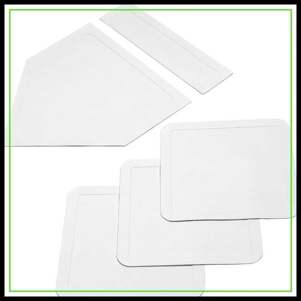 

5 Piece Baseball Softball Base Set - Rubber Field Bases for Practice