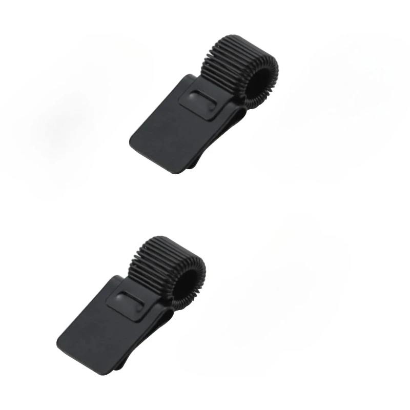 2 Pcs Black Pen Clipboard Holders Metal Pencil Holder Clips with Spring Adjustable Pen Clip Organizer for Notebook