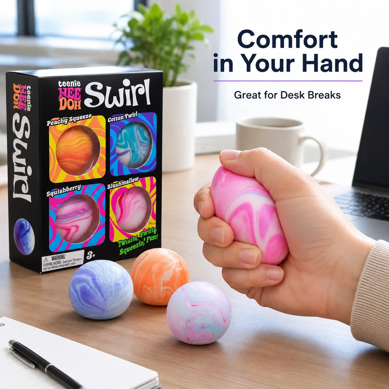 Needoh Soft and Glutinous Sensory Stress-relief Toy Cube Filled with Gel Stretchable Ball Soft Ice blind box Slow Rebound view 4