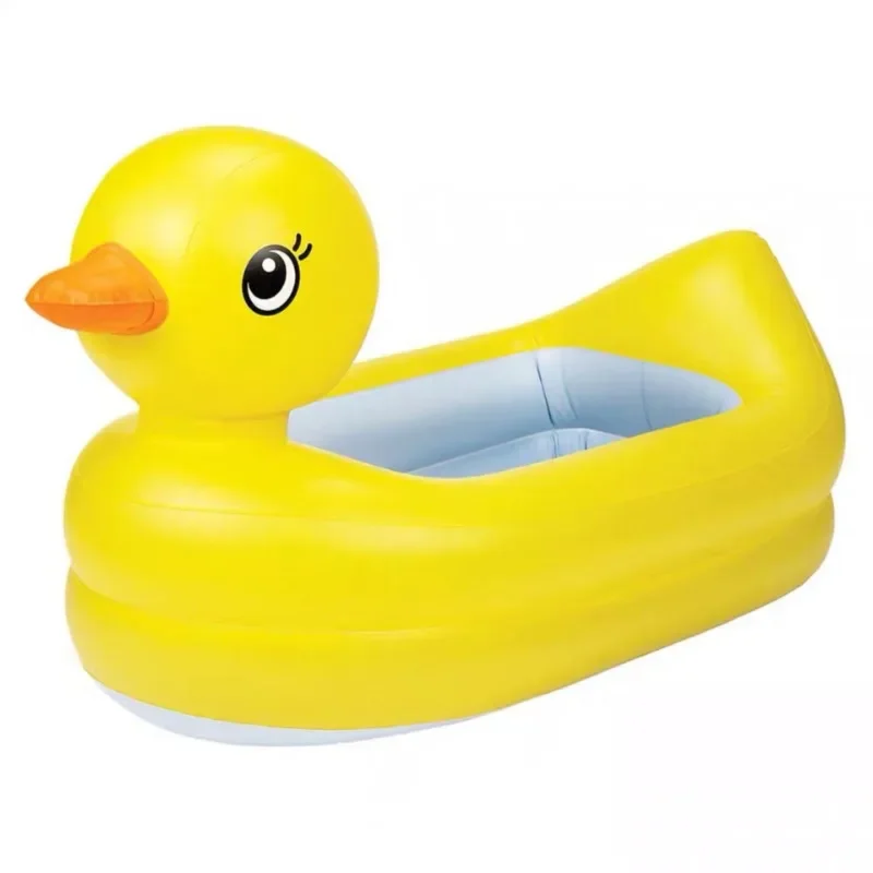 Lightweight PVC Cartoon Duck Inflatable Basin Water Holding Design For Household Bath Beach Pool Outdoor Water Activity Use view 5