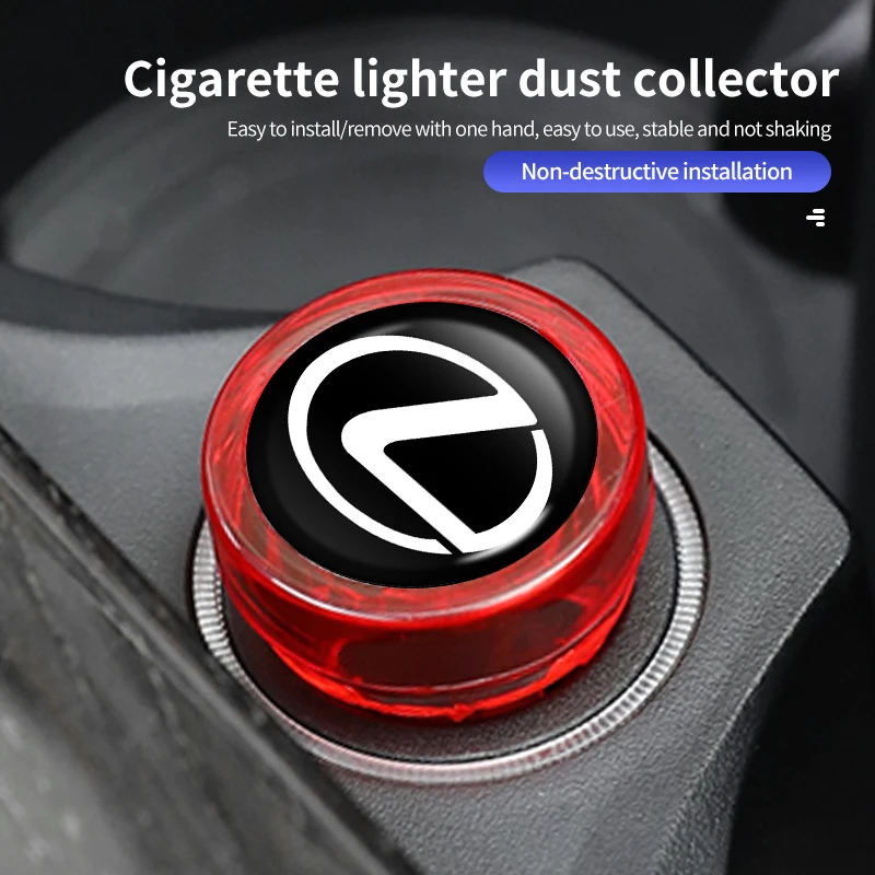 Car Cigarette Lighter Cover Plug Dust Proof Decoration Cap For Lexus GX470 LS400 LX470 LX570 RC350 UX250h ES350 RX450h