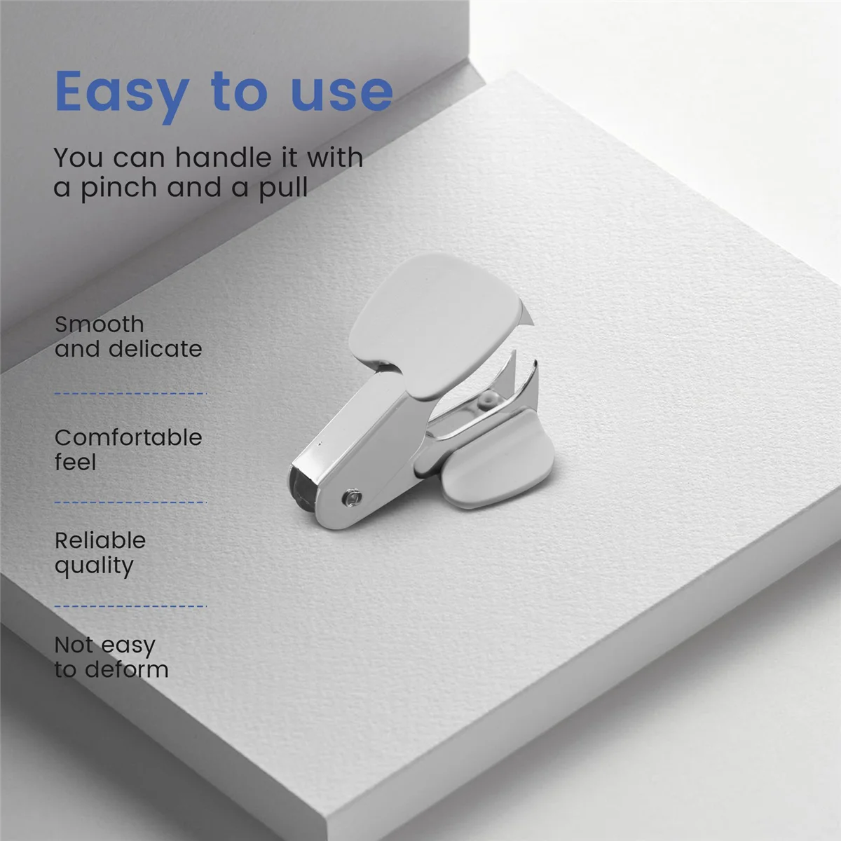 Gfc-Students steel pine style staple remover white for 24/6 26/6 staples