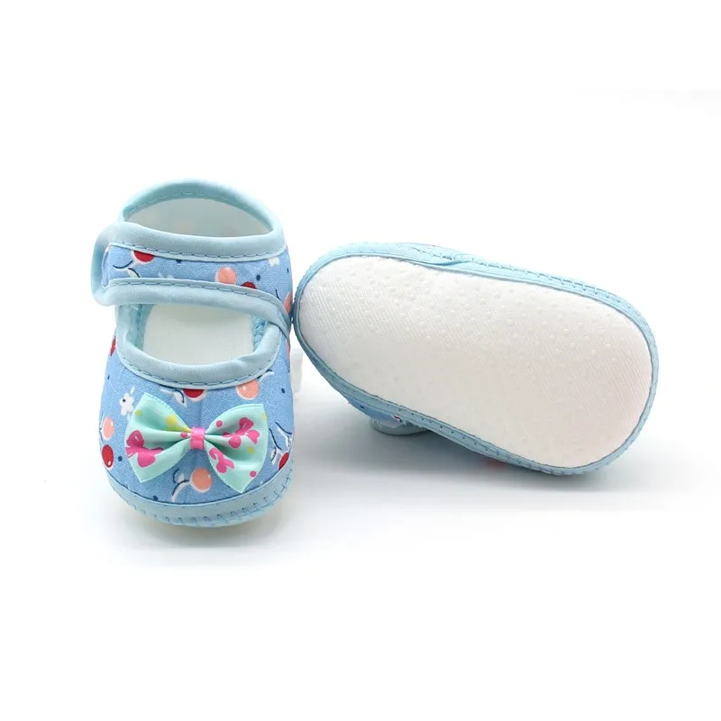 Zapatos de verano para bebé recién nacido, zapatos de primeros pasos con lazo, suela suave, zapatos para caminar, zapatos de tela para niños pequeños