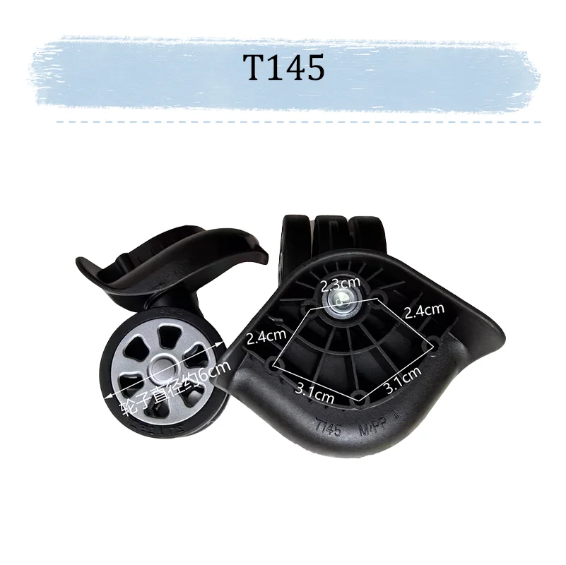 For SJTOBOL T145 Luggage Wheel Replacement Parts Swivel Wheels Non-Slip, Quiet, Durable