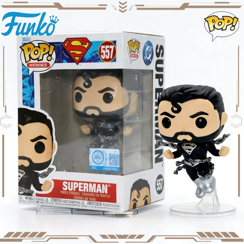 

FUNKO POP Original Genuine DC Anime Figure Superman 557 Action Figure Toys for Boys Girls Gift Collectible Model Ornaments