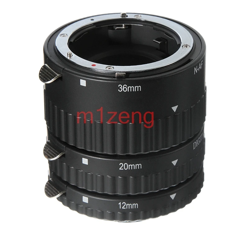 Автоматическая макроудлинительная трубка 12+20+36 мм для Nikon df d3 d4 d5 d6 d90 d610 d750 d780 d800 D810 d850 d7100 dslr камеры