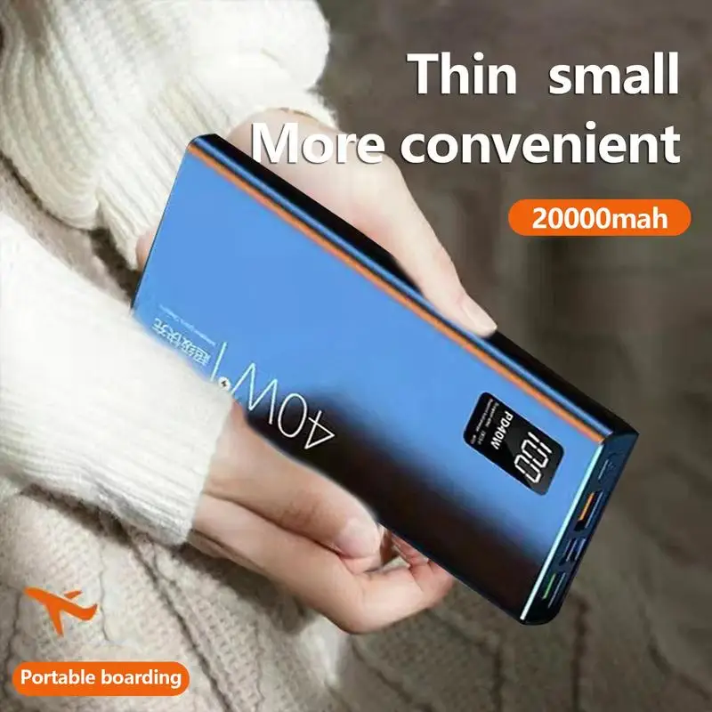 Mobile Power Bank Fast Charging Mobile Bank Portable Cell Phone Charger With Digital Display High Capacity 10000mAh Mobile Power