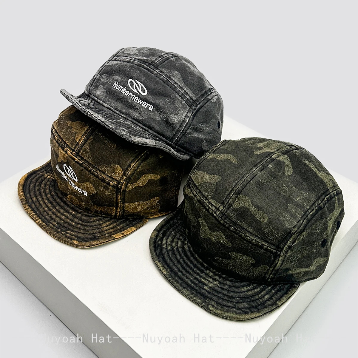 

New Men Women Chamois Solid Embroidered Letters Baseball Hats Sunshade CAMO Versatile Flat Eave Peaked Caps Retro Fashion ins