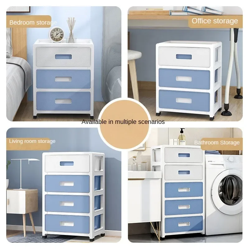 Discount! 35cm Wide Household Seam Storage Cabinet Drawer Type Underwear Box Office Document Sorting Bedroom Bedside Table