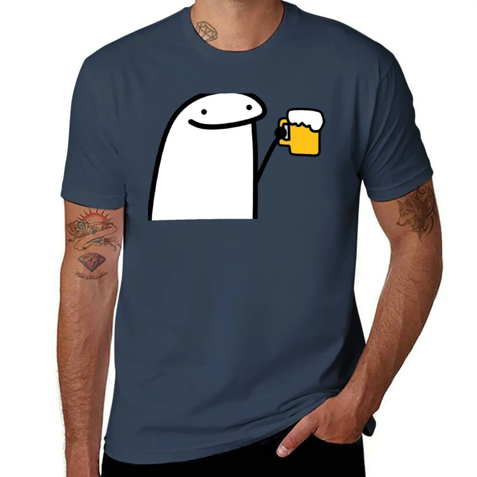 

Flork sticker beer funny Sticker flork flork T-Shirt cotton tshirt 100% cotton t shirts man 100% man t shirt graphic T-Shirt