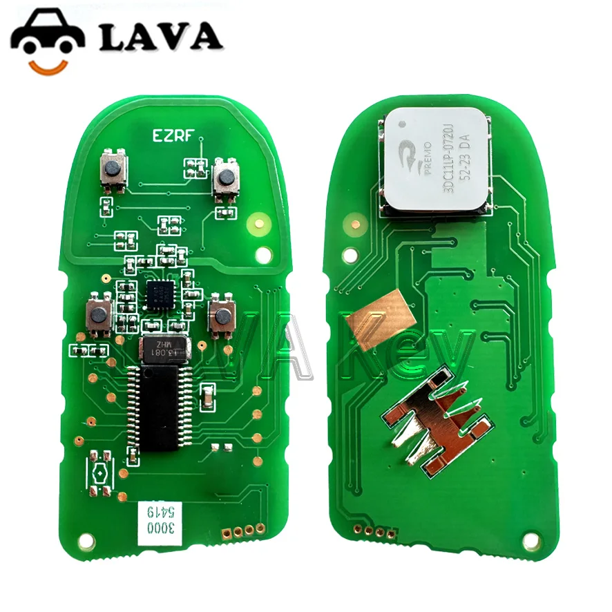 LAVA Aftermarket 4 Buttons 433MHZ 4A Chip M3N40821302 Smart Remote Key Fob 68250335AB For Jeep Compass With SIP22 Blade